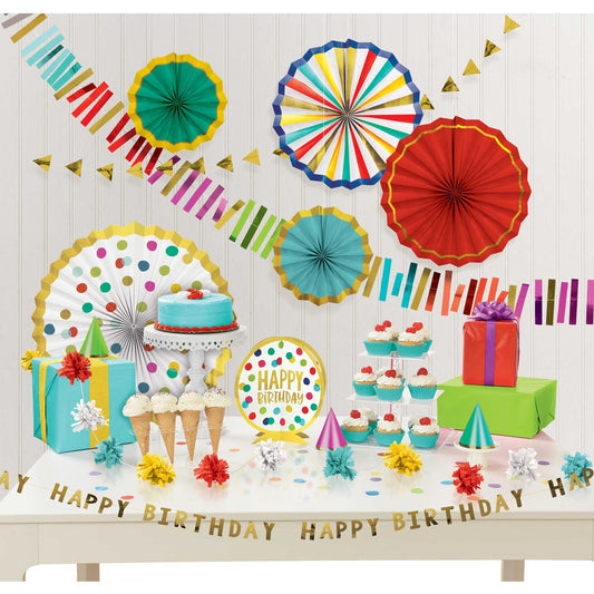 Happy Dots Happy Birthday Room Decorating Kit