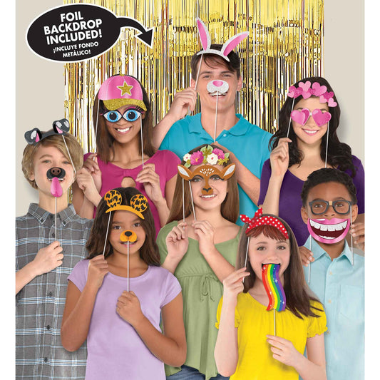 Social Media Deluxe Photo Props & Scene Setter Backdrop