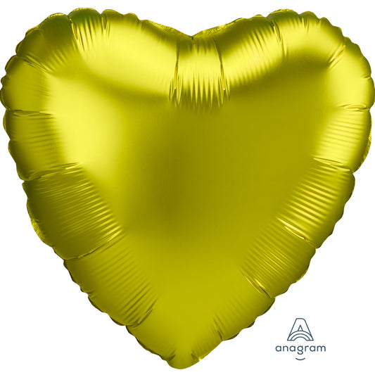 45cm Standard HX Satin Luxe Lemon Heart