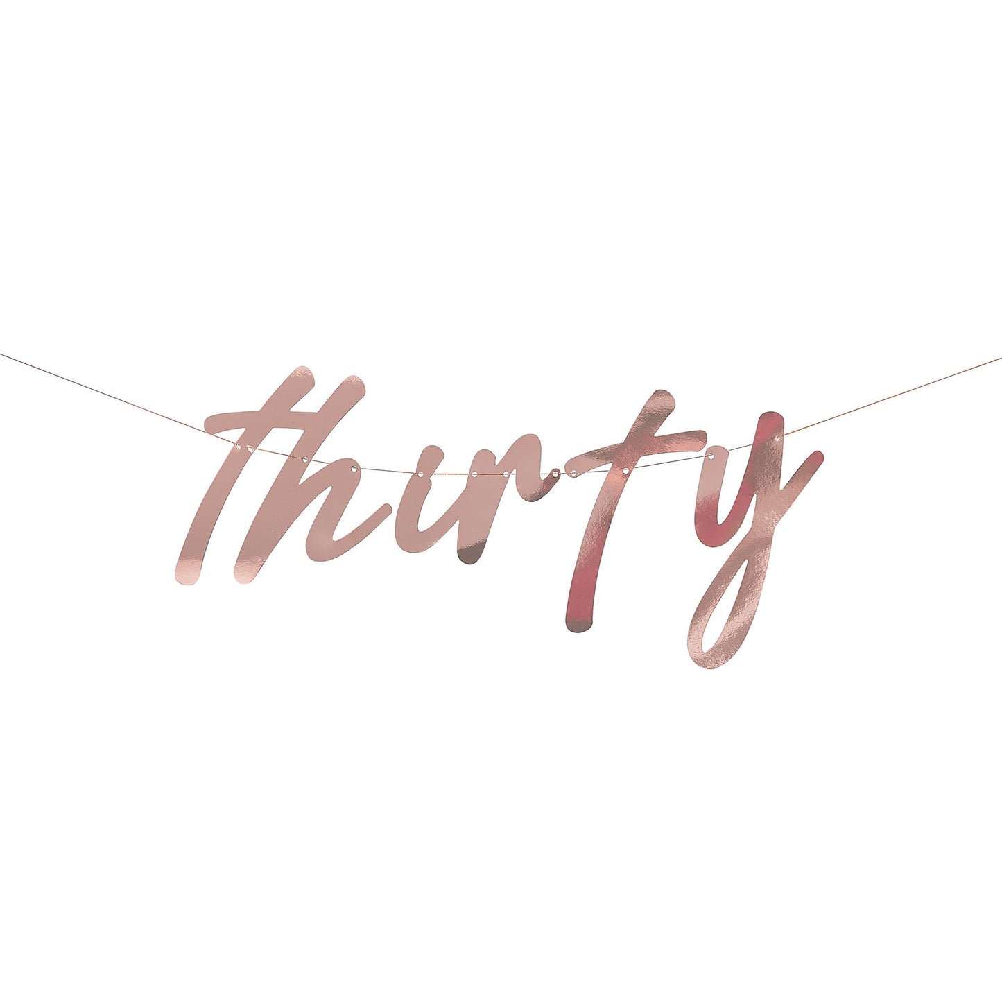 Mix It Up Banner Thirty Rose Gold Foiled