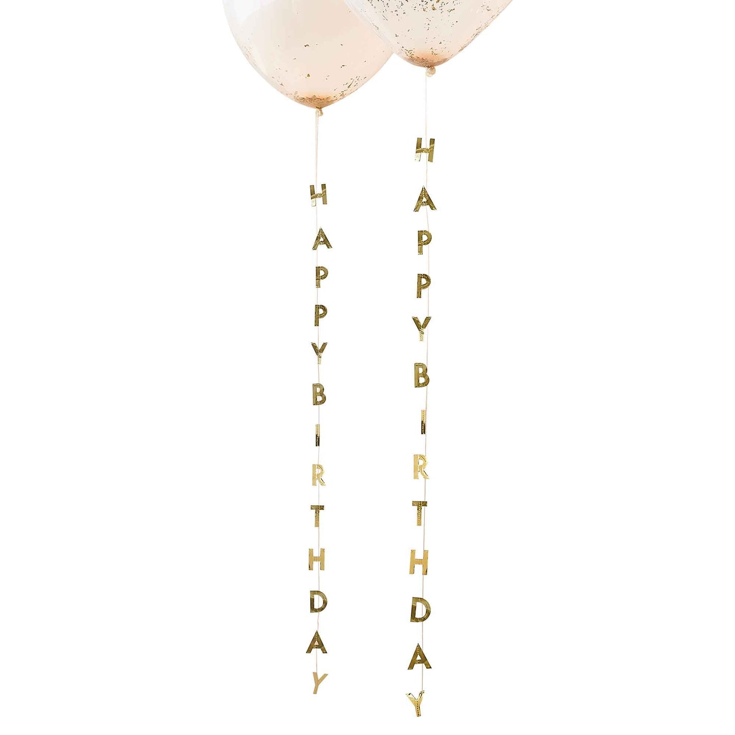Mix It Up Balloon Tail Happy Birthday Gold Foiled
