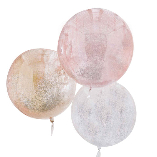 Mix It Up Balloons Mix Metallic Glitter Orbs