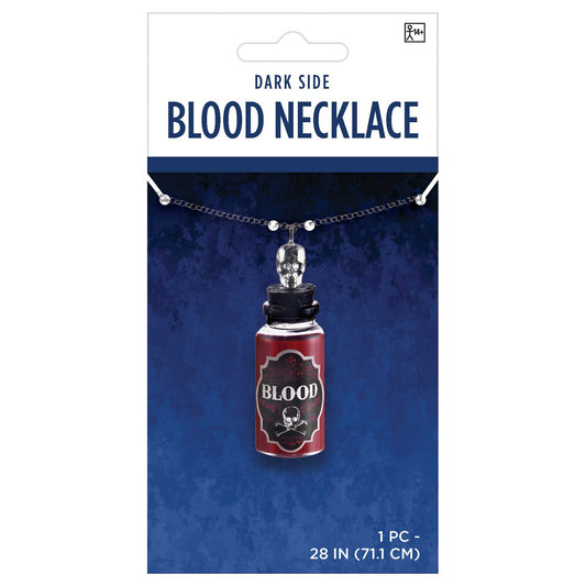 Blood Necklace with Skull Top