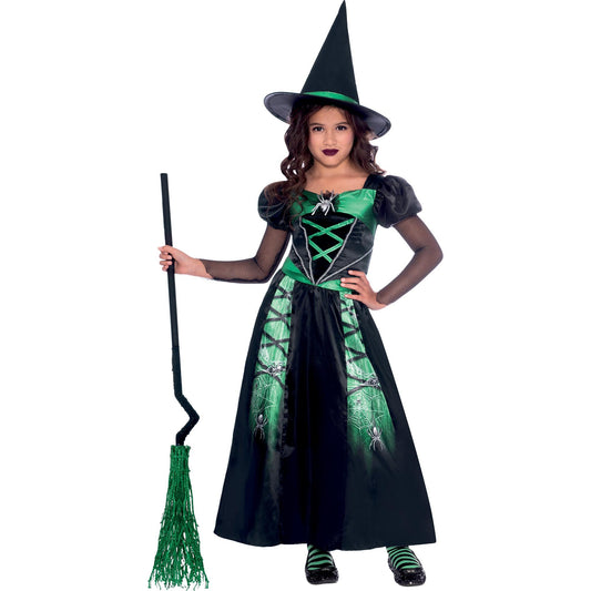 Costume Spider Witch Girls 4-6 Years