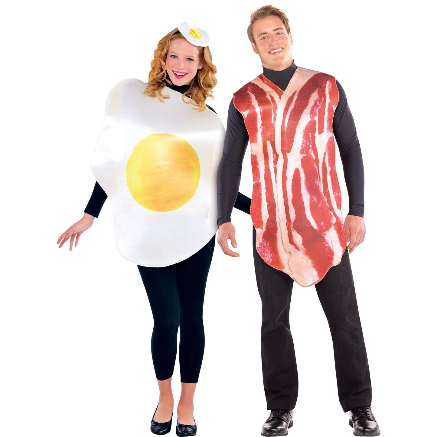 Costume Breakfast Buddies Egg & Bacon - Couples Set Adult Standard Sizes