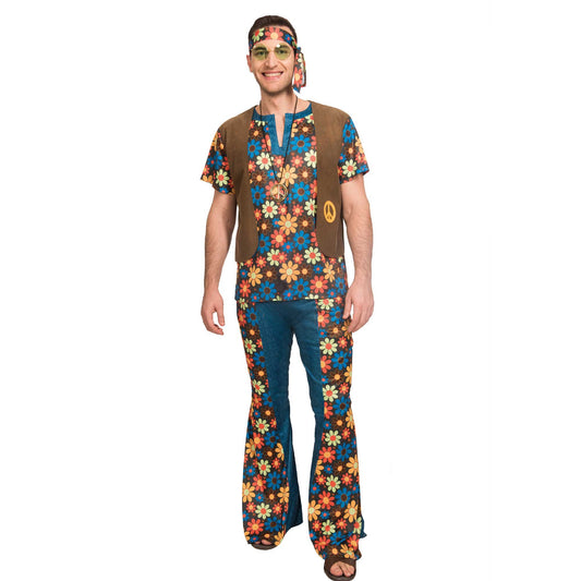 Costume Groovy Hippy Man Standard Size