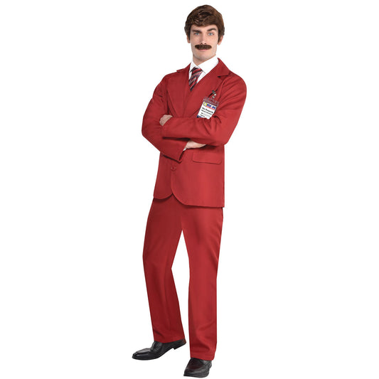 Costume Anchorman Ron Burgundy Men's Large