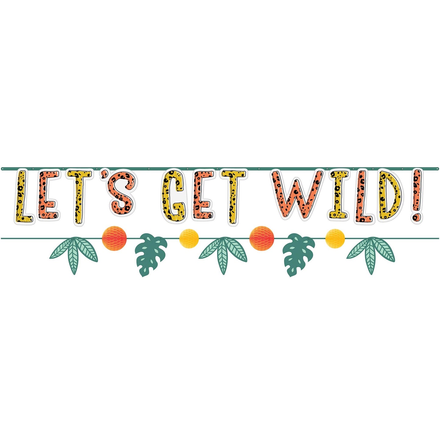 Get Wild Jungle Ribbon Banner Kit