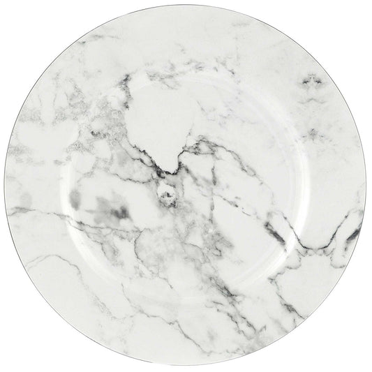 Premium Charger Plate Printed Marble Look