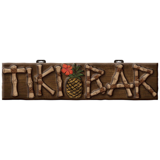 Vintage Tiki Bar Vacuum Formed Plastic Sign