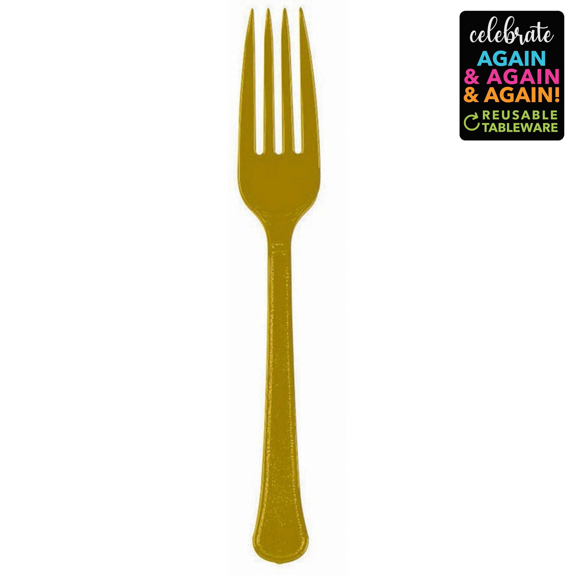 Premium Forks 20 Pack Gold - Extra Heavy Weight – Enjoy the Party