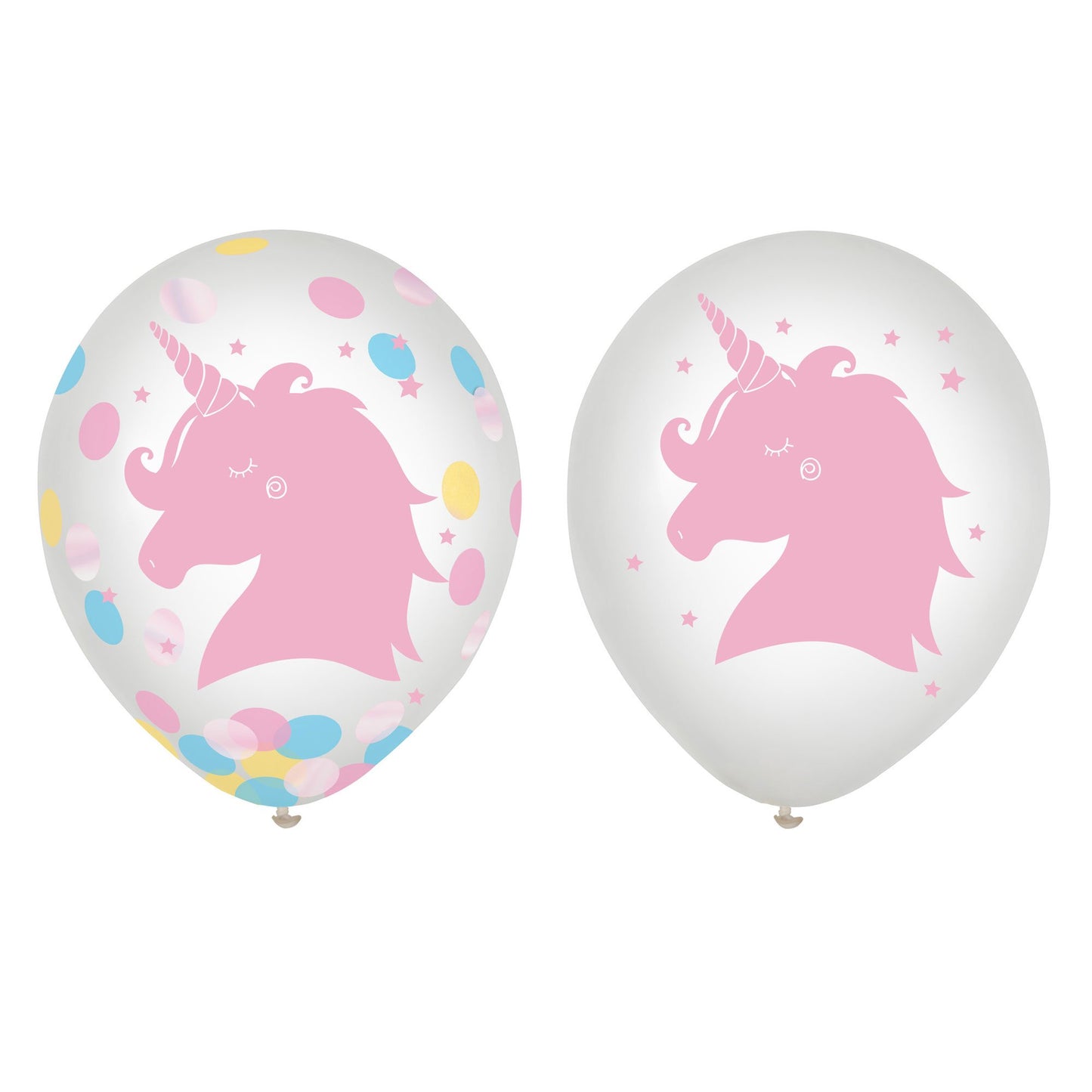 Magical Rainbow Birthday 30cm Latex Balloons & Confetti