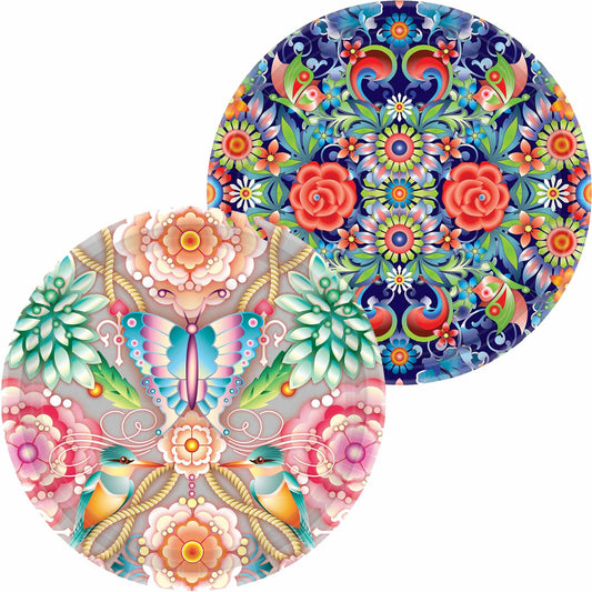 Catalina 23cm Round Paper Plates Mixed Designs