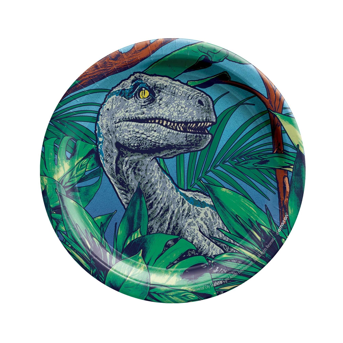 Jurassic Into The Wild 17cm Round Paper Plates