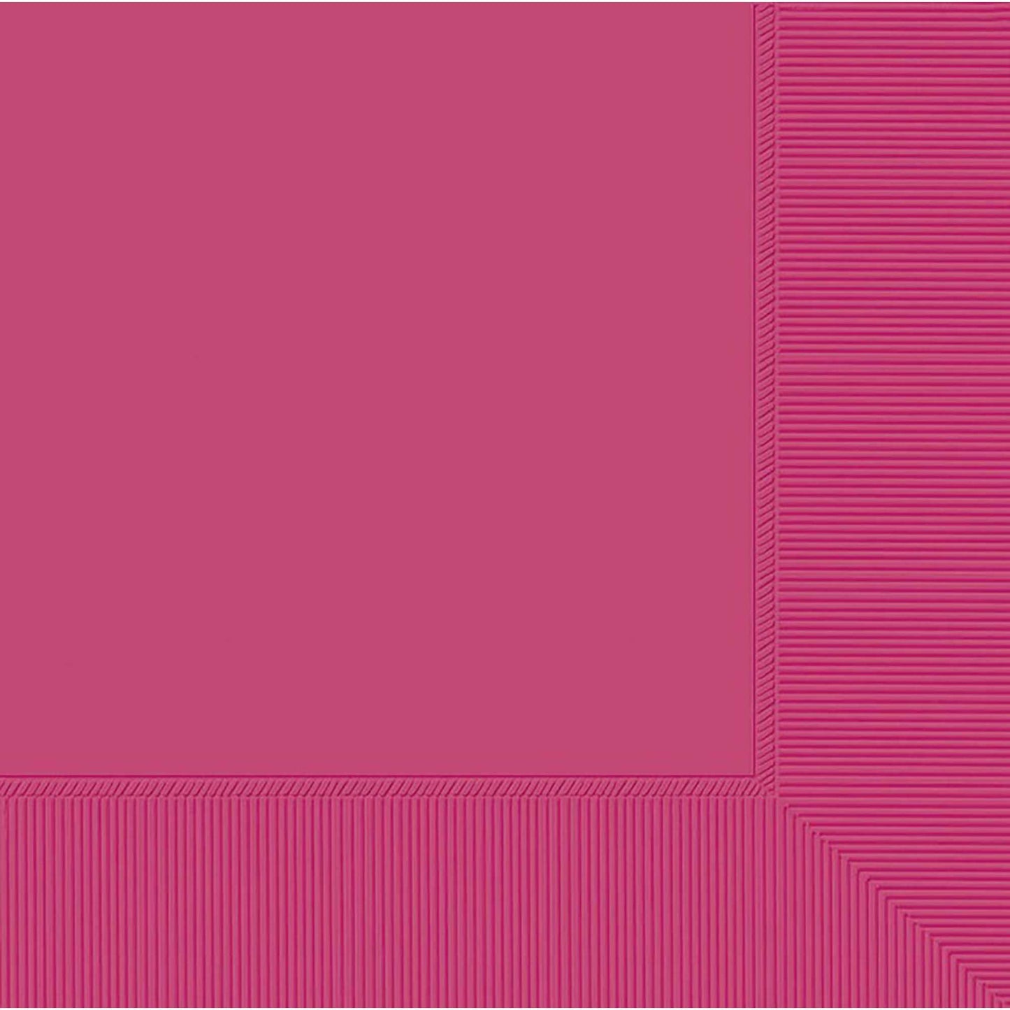 Beverage Napkins 20 Pack 2 PLY - Bright Pink