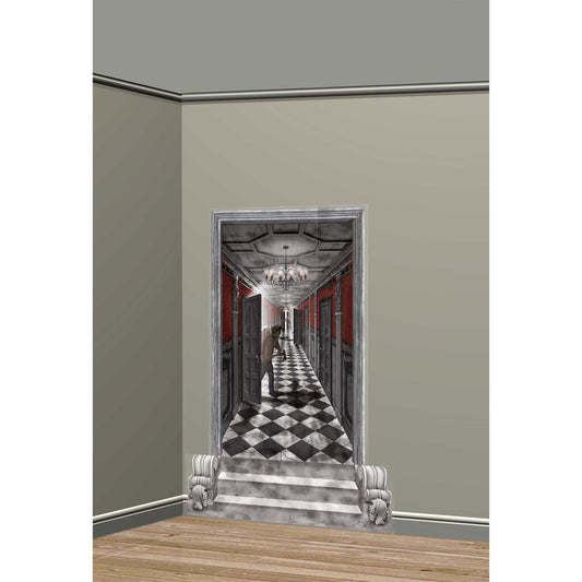 Gothic Mansion Long Hallway Scene Setters Plastic