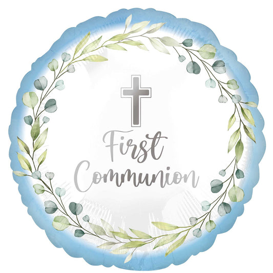 45cm Standard HX My First Communion Blue