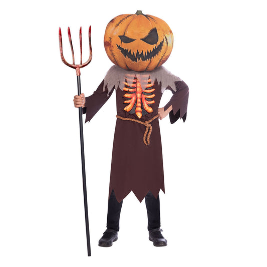 Costume Scary Pumpkin Big Head 8-10 Years
