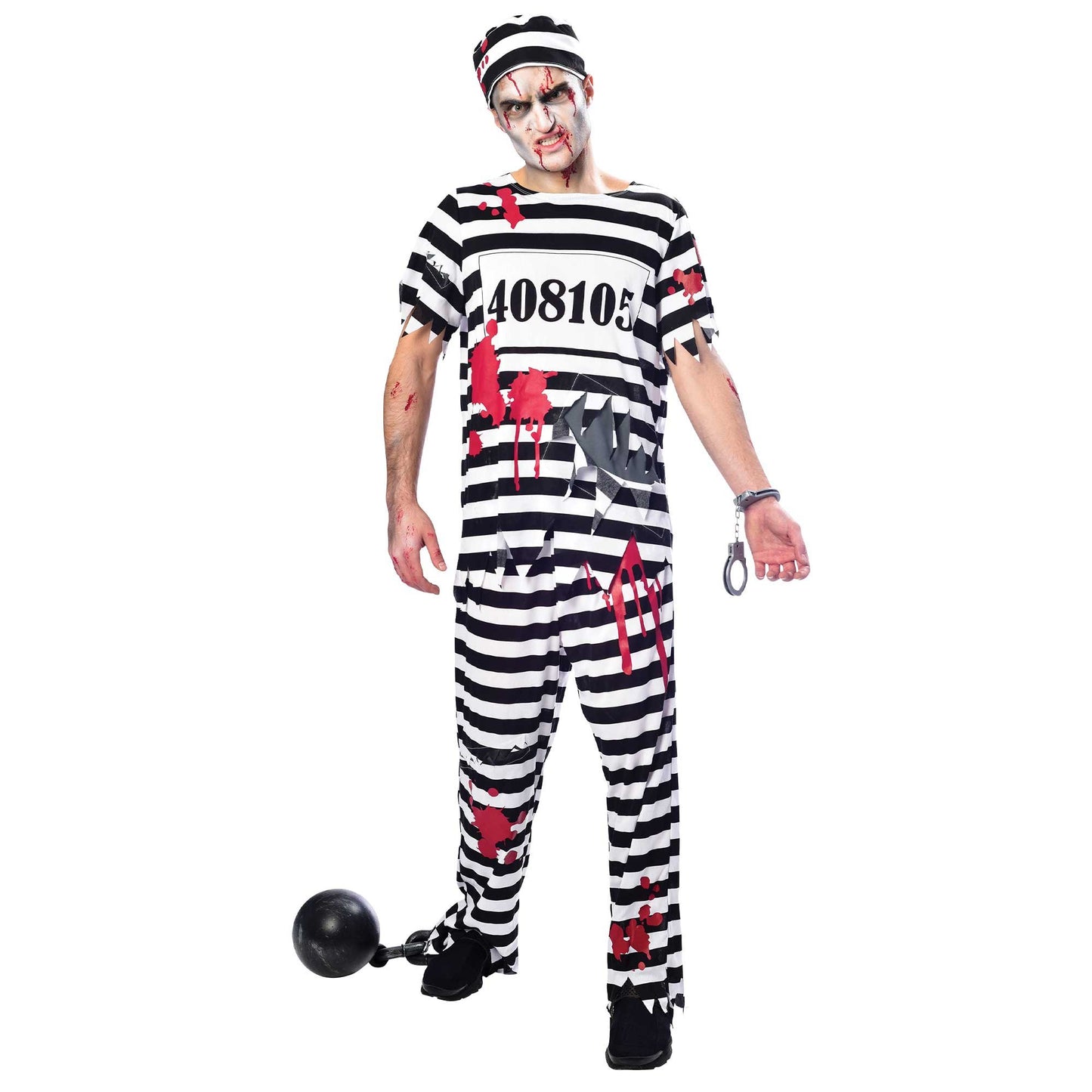 Costume Zombie Convict Men's Adult Medium
