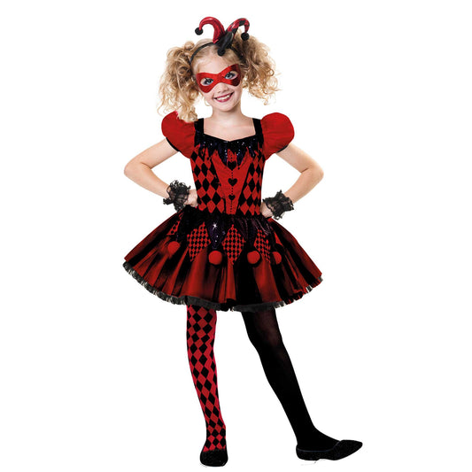 Costume Harlequin Cutie Girls 10-12 Years