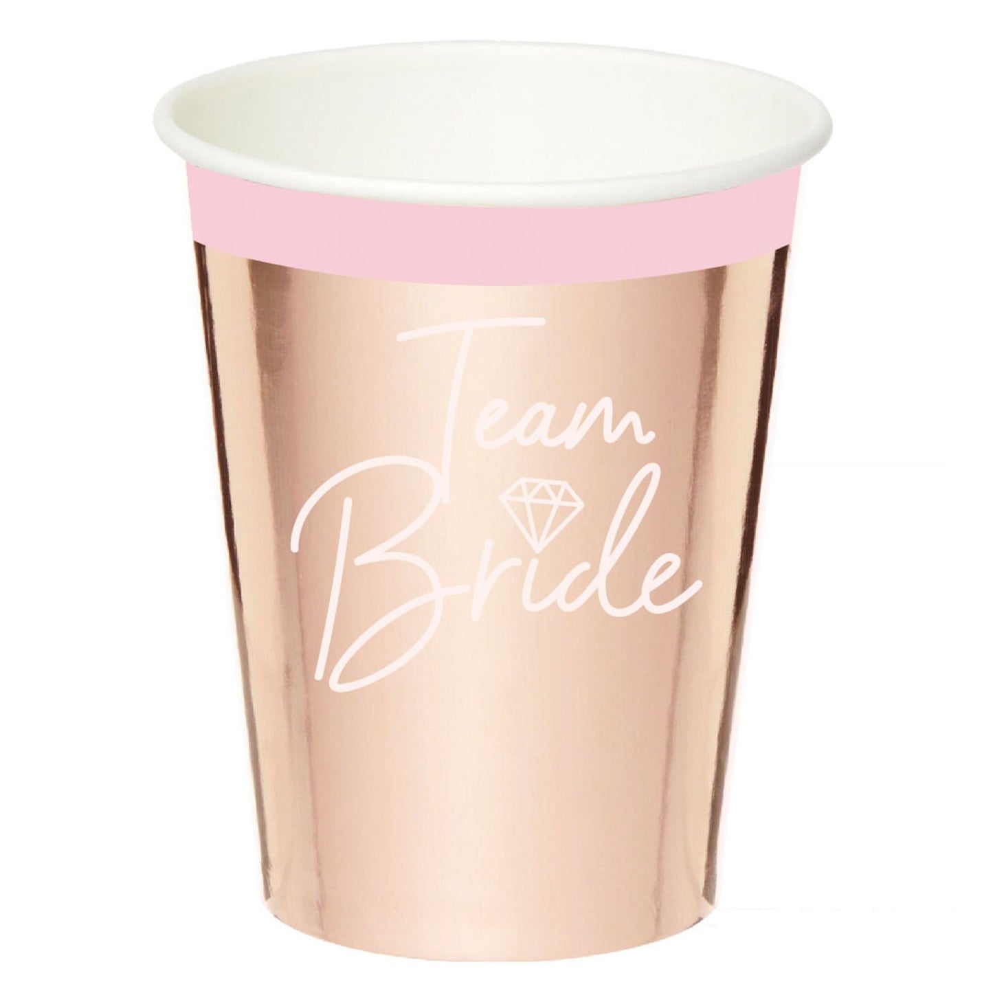 Team Bride 250ml Paper Cups