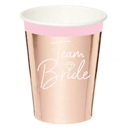 Team Bride 250ml Paper Cups