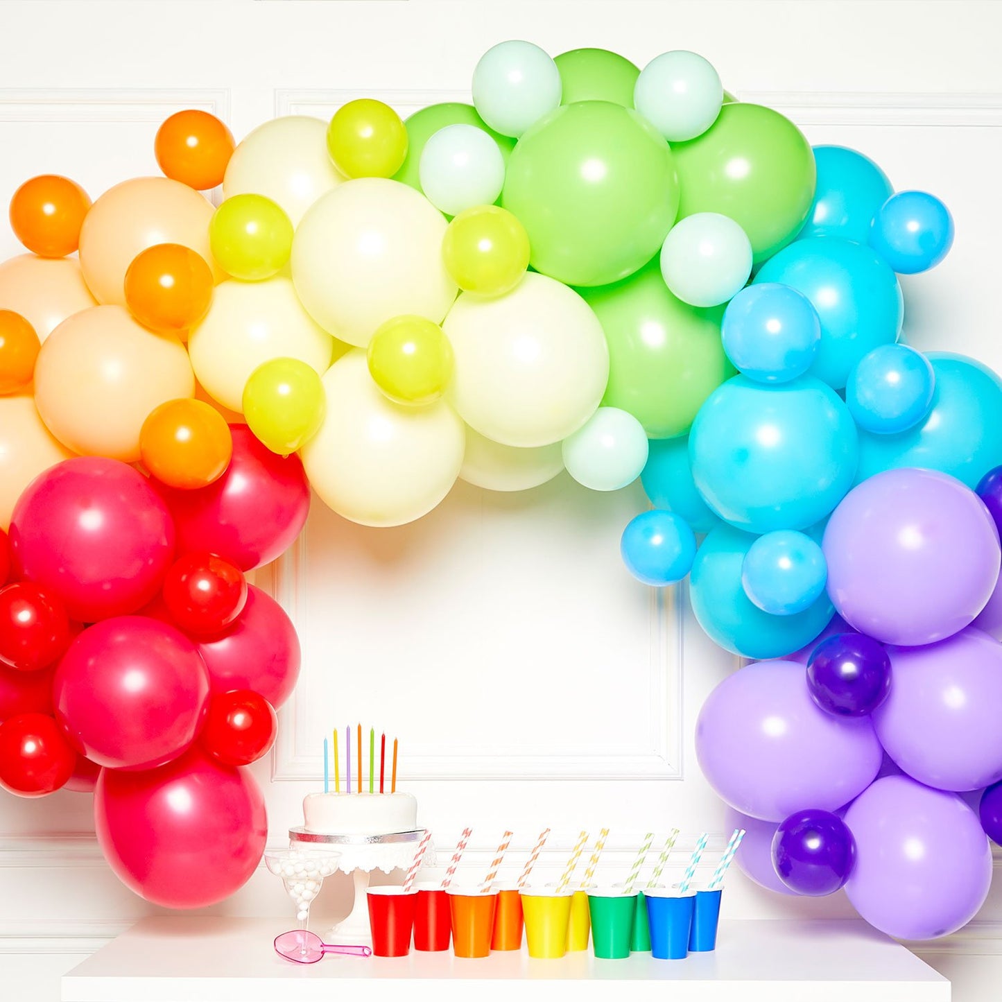 Balloon Garland Kit Rainbow with 78 Balloons