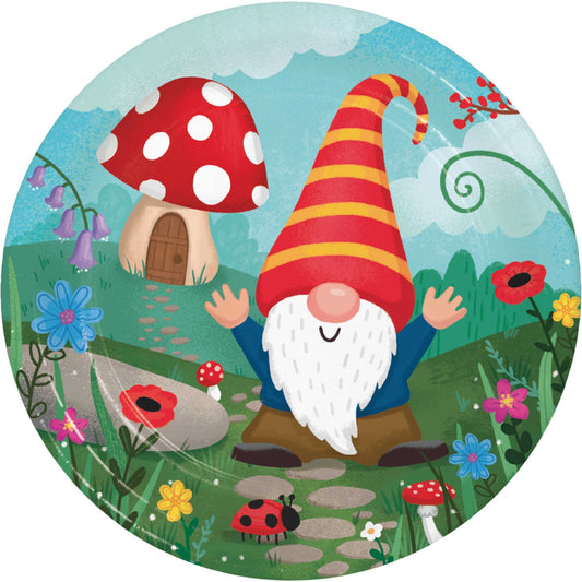 Party Gnomes Lunch Plates Paper 18cm