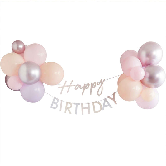 Mix It Up Bunting Happy Birthday with Balloons