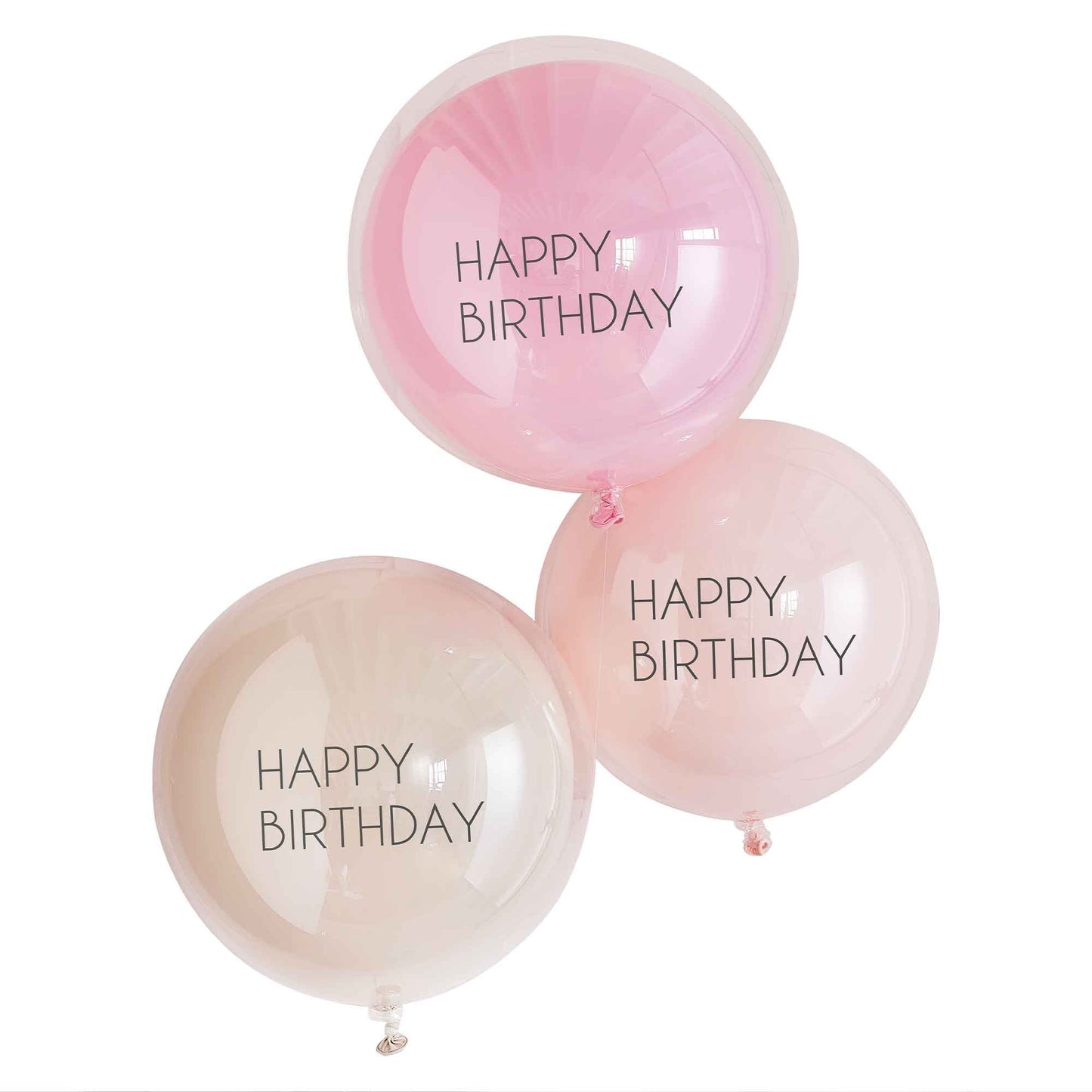 Mix It Up Balloon Bundle Happy Birthday Double Stuffed Pink