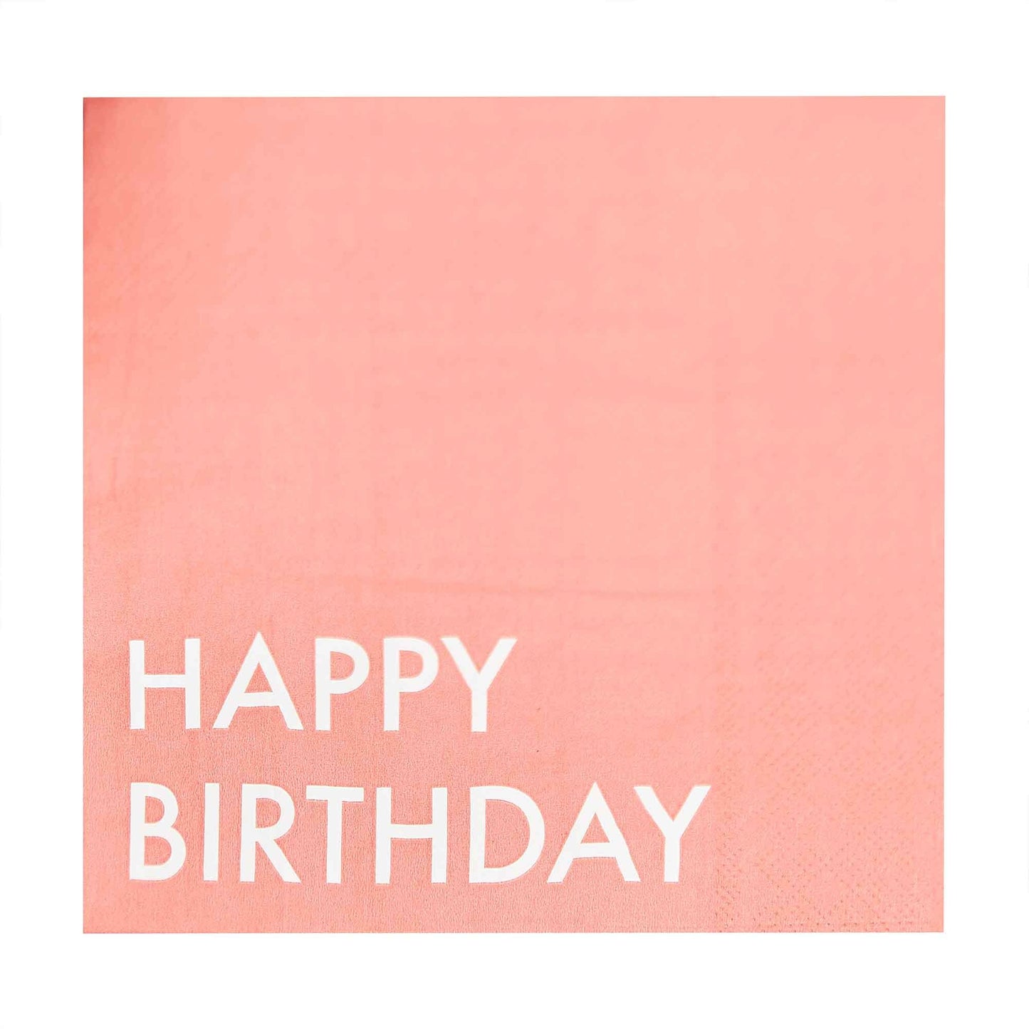 Mix It Up Napkins Happy Birthday Coral