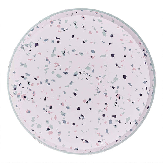 Mix It Up Paper Plates Terrazzo