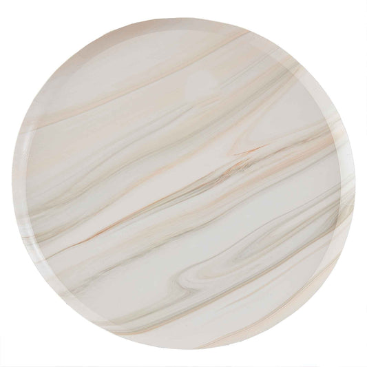 Mix It Up Paper Plates Natural Marble
