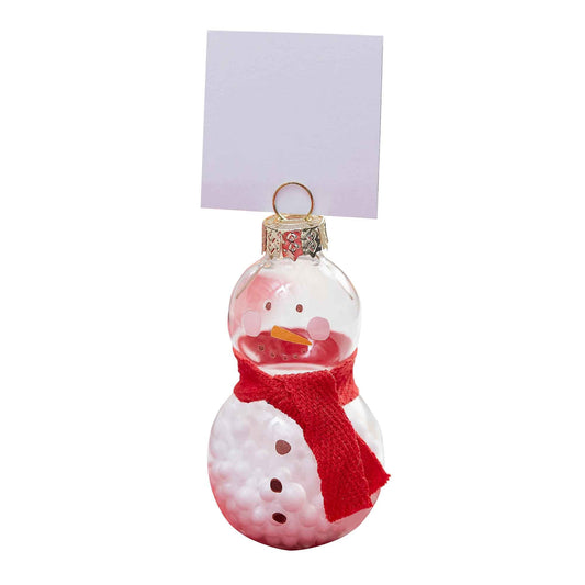 Merry Everything Snowman Place Card Holders