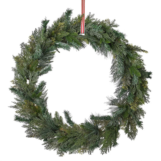 Rustic Red Large Door Wreath