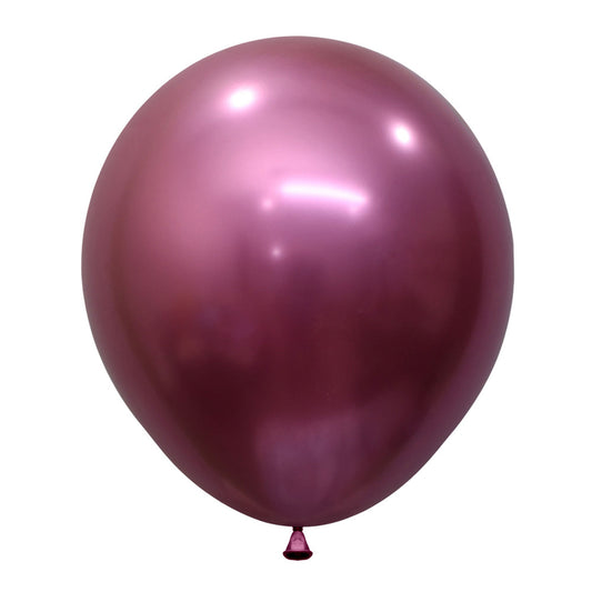 Sempertex 45cm Metallic Reflex Fuchsia Latex Balloons 912, 6PK