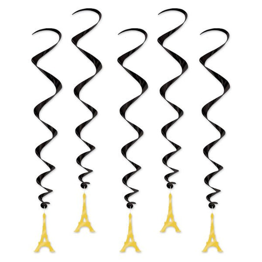 Eiffel Towers Hanging Decoration Whirls