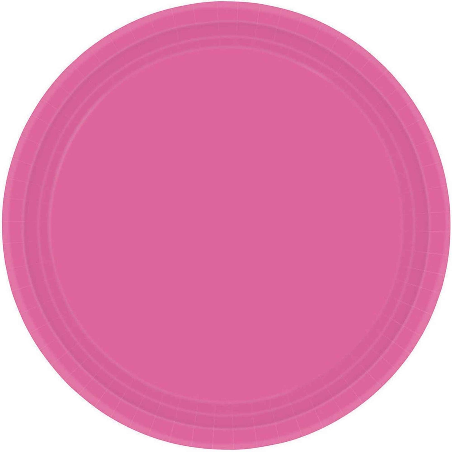 Paper Plates 23cm Round 20CT FSC - Bright Pink - No Plastic Coating