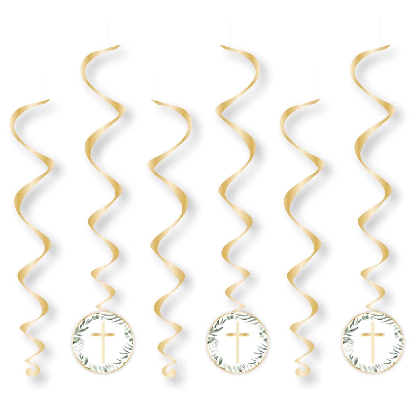 Botanical Celebration Spiral Swirls Hanging Decorations