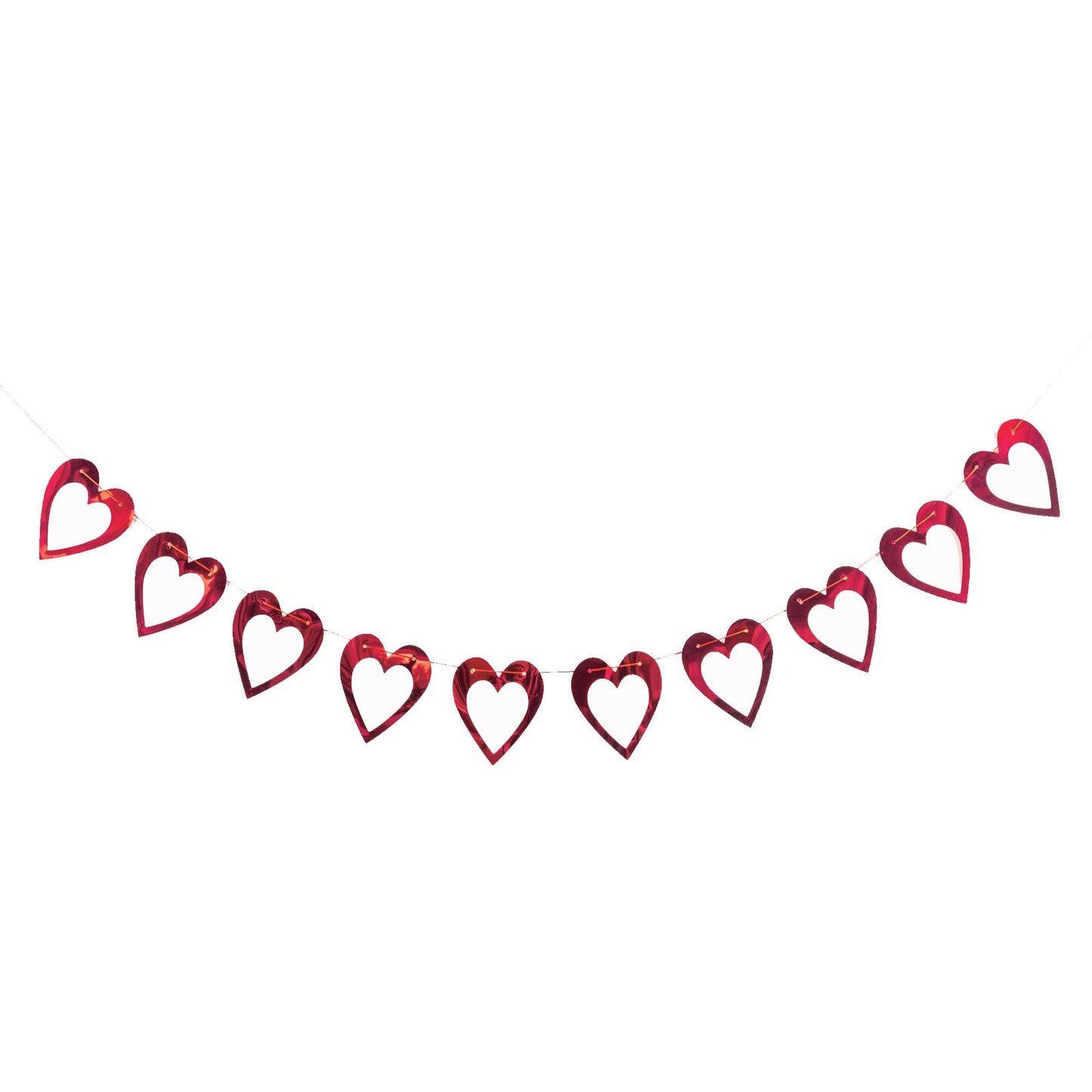 Hearts Foil Garland